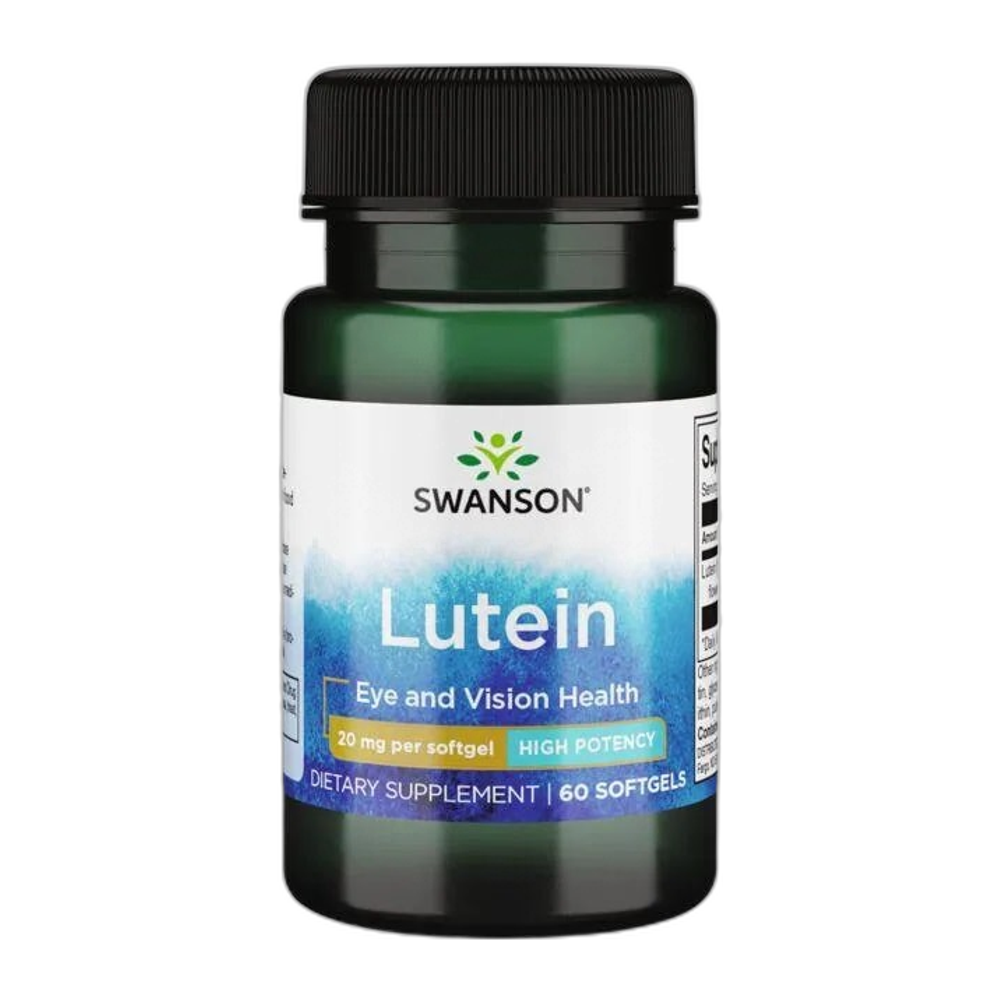 Swanson Lutein, 20mg - 60 softgels