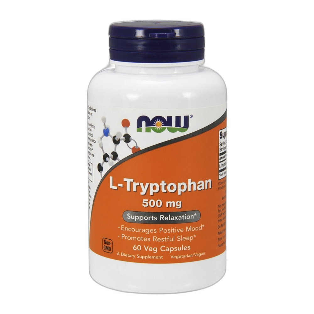 NOW Foods L-Tryptophan, 500mg - 60 vcaps