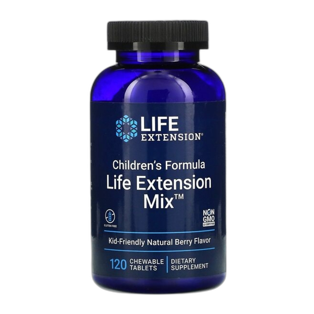 Life Extension Children's Formula Life Extension Mix, Natural Berry - 120 chewable tabs