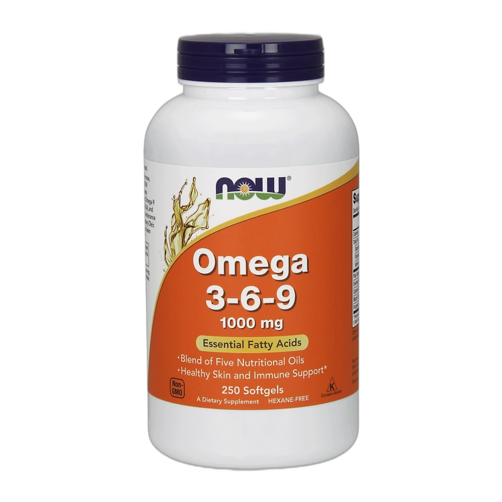 NOW Foods Omega 3-6-9, 1000mg - 250 softgels