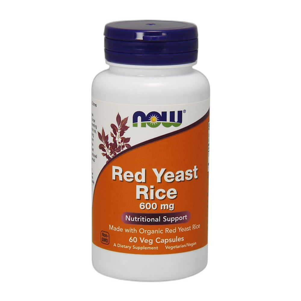 NOW Foods Red Yeast Rice, 600mg - 60 vcaps