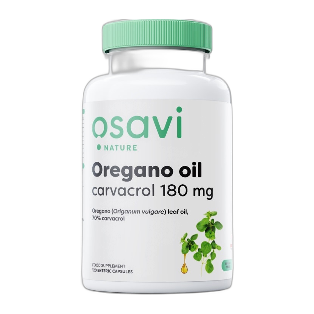 Osavi Oregano Oil Carvacrol, 180mg - 120 enteric caps