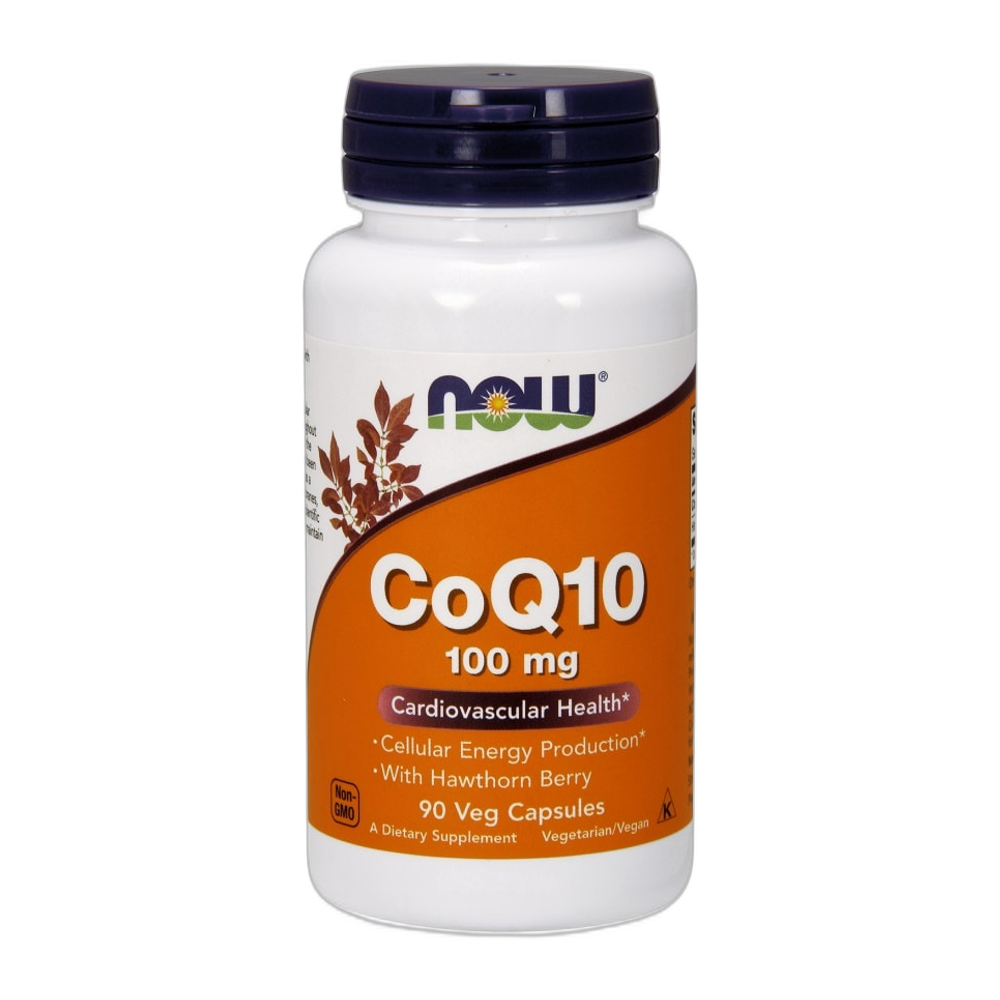 NOW Foods CoQ10 with Hawthorn Berry, 100mg - 90 vcaps