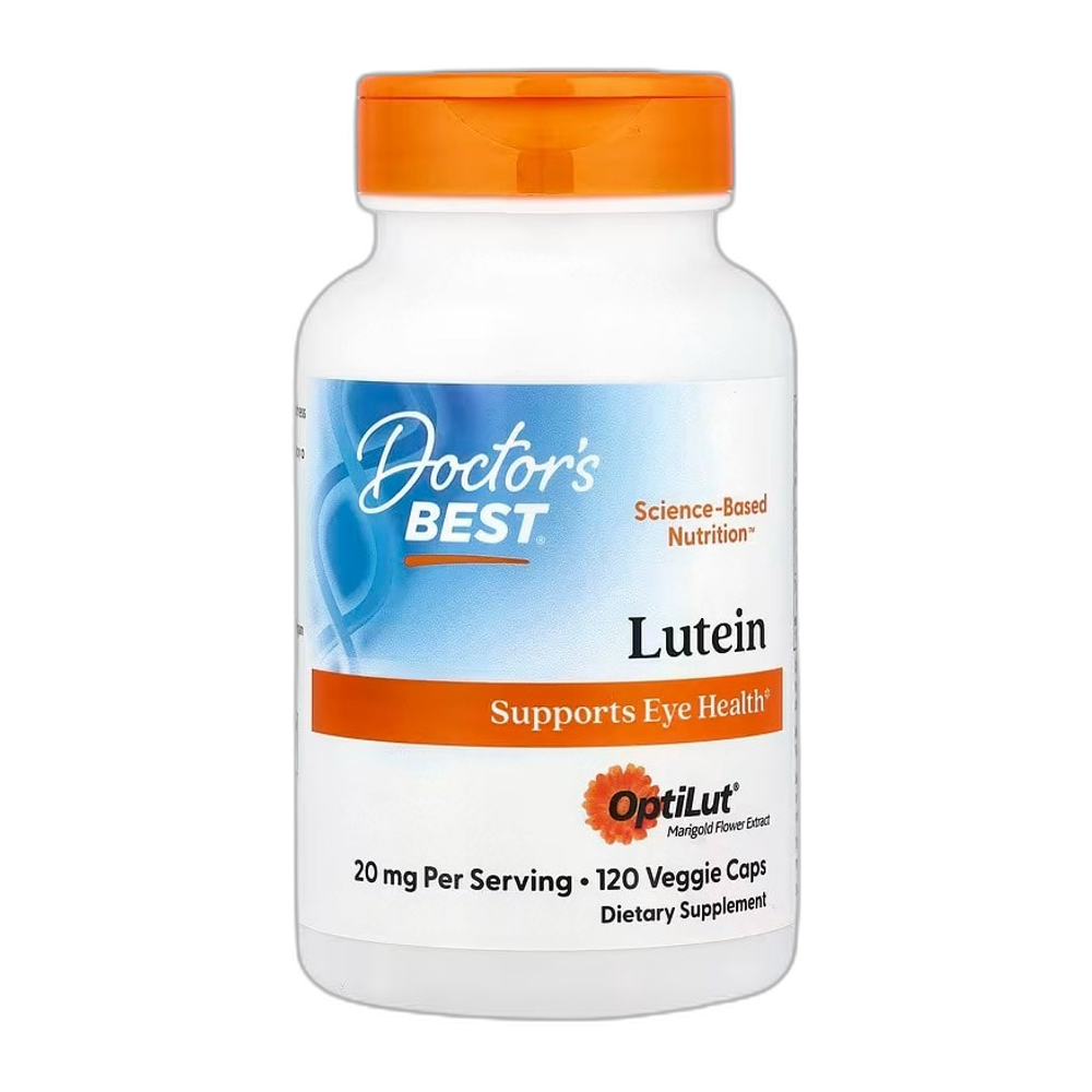 Doctor's Best Lutein from OptiLut, 20mg - 120 vcaps