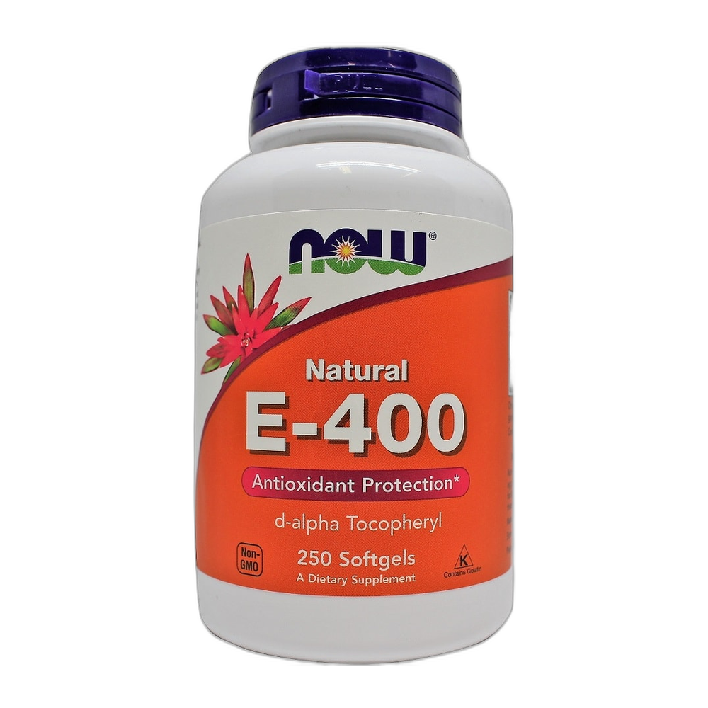 NOW Foods Vitamin E-400, Natural - 250 softgels