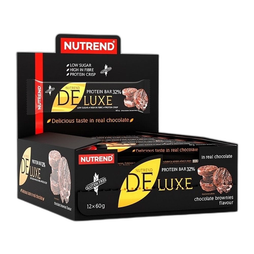 Nutrend Deluxe Protein Bar, Chocolate Brownies - 12 x 60g