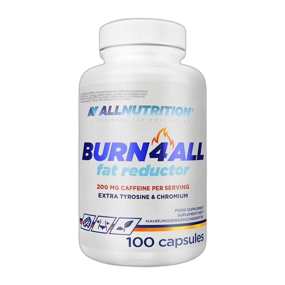 Allnutrition Burn4ALL, 200mg Caffeine - 100 caps