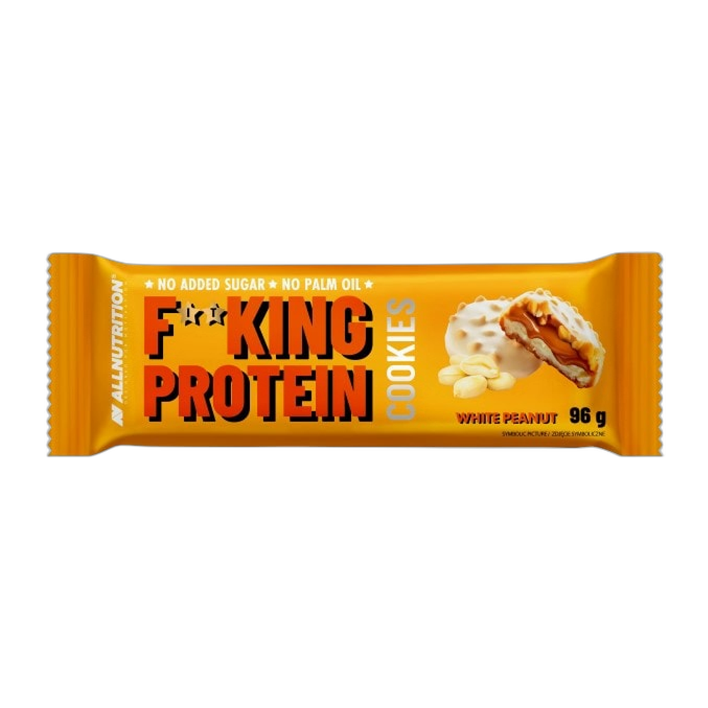Allnutrition Fitking Protein Cookies, White Peanut - 6 cookies