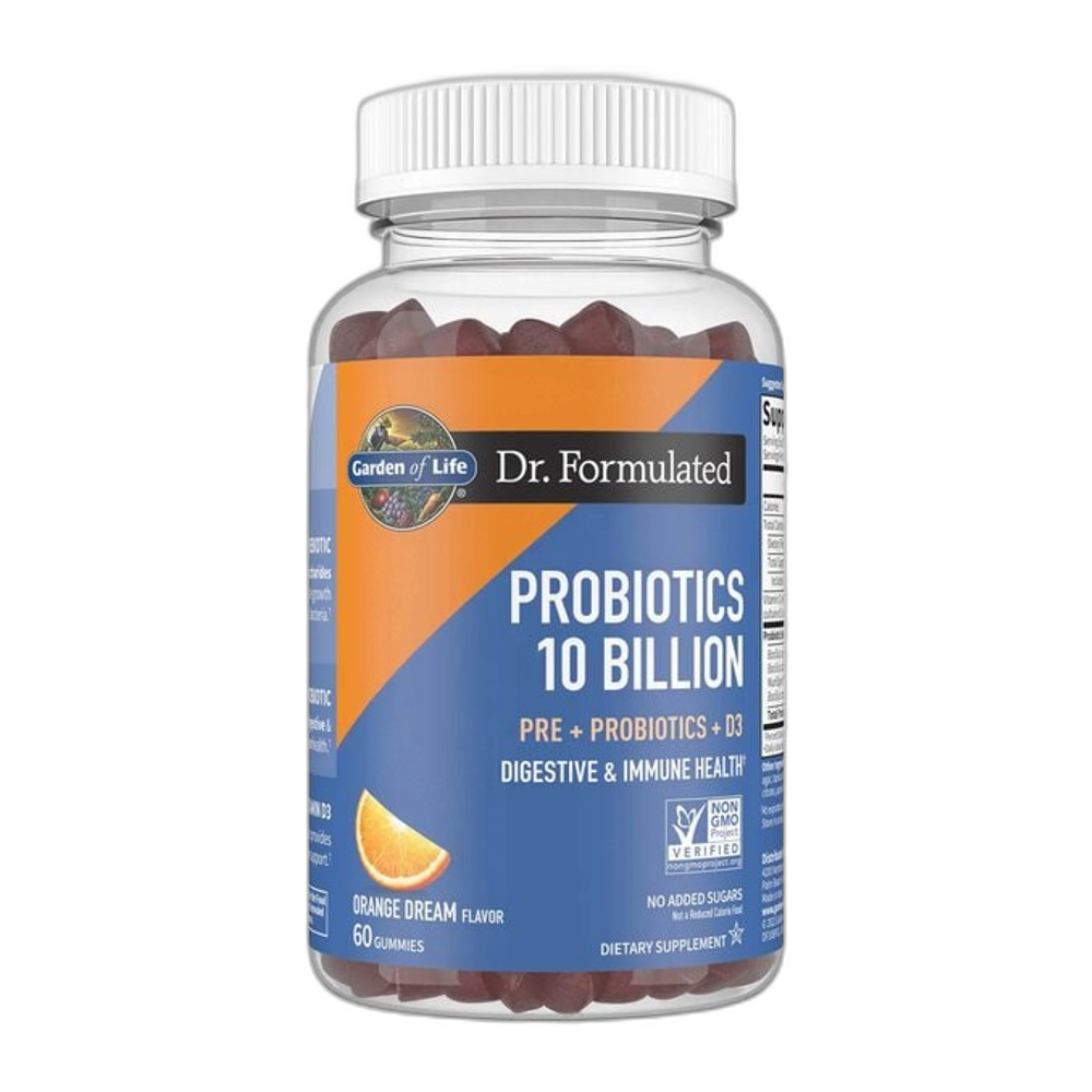 Garden of Life Dr. Formulated Probiotics 10 Billion, Orange Dream - 60 gummies