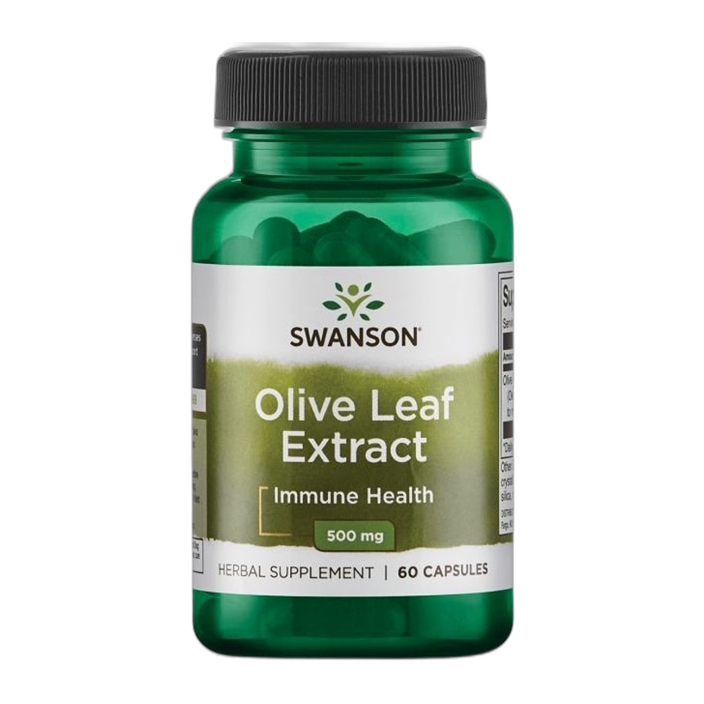 Swanson Olive Leaf Extract, 500mg - 60 caps