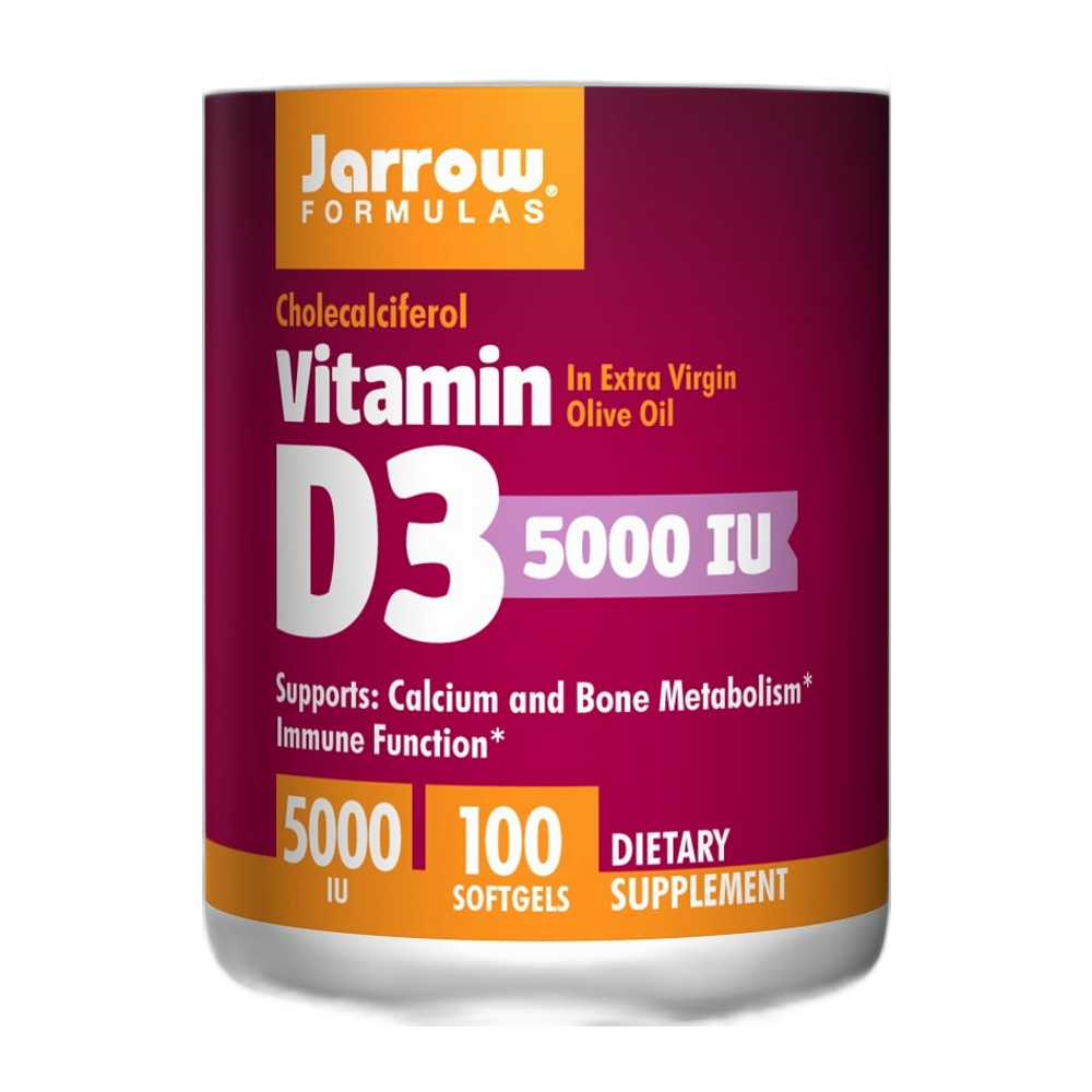 Jarrow Formulas Vitamin D3, 5000 IU - 100 softgels