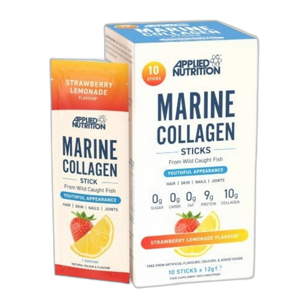 Applied Nutrition Marine Collagen Sticks, Strawberry Lemonade - 10 x 12g