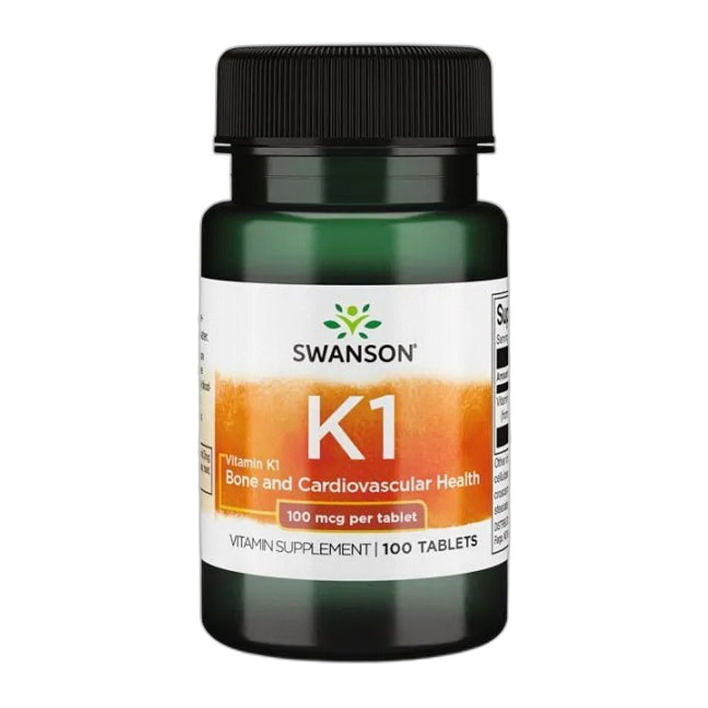 Swanson Vitamin K1, 100mcg - 100 tablets