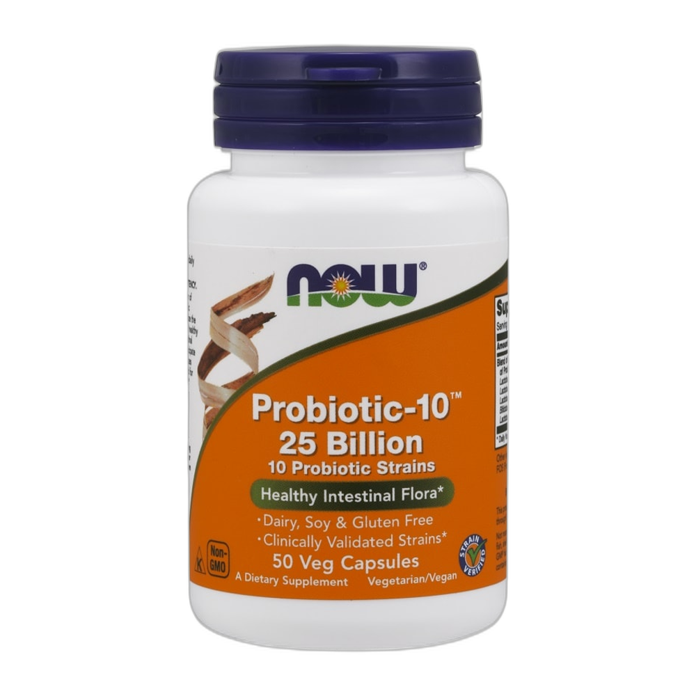 NOW Foods Probiotic-10, 25 Billion - 50 vcaps