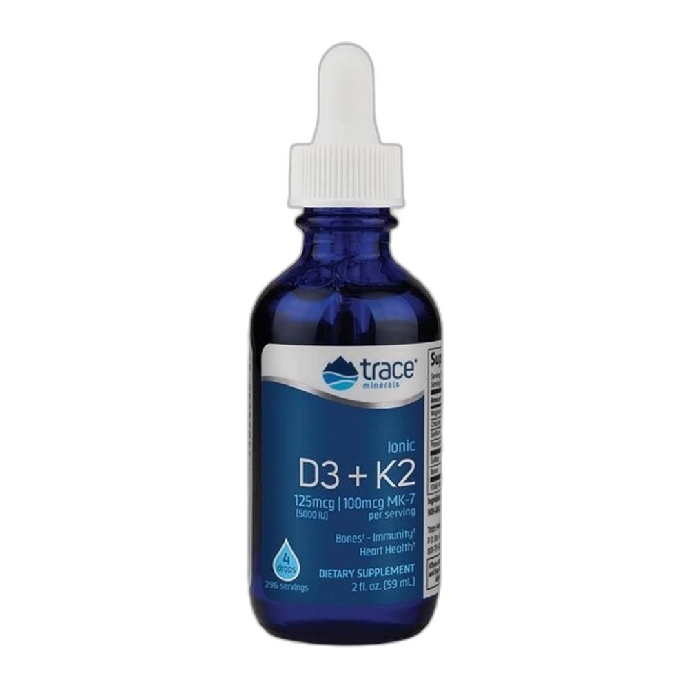 Trace Minerals Ionic D3 + K2 - 59 ml.