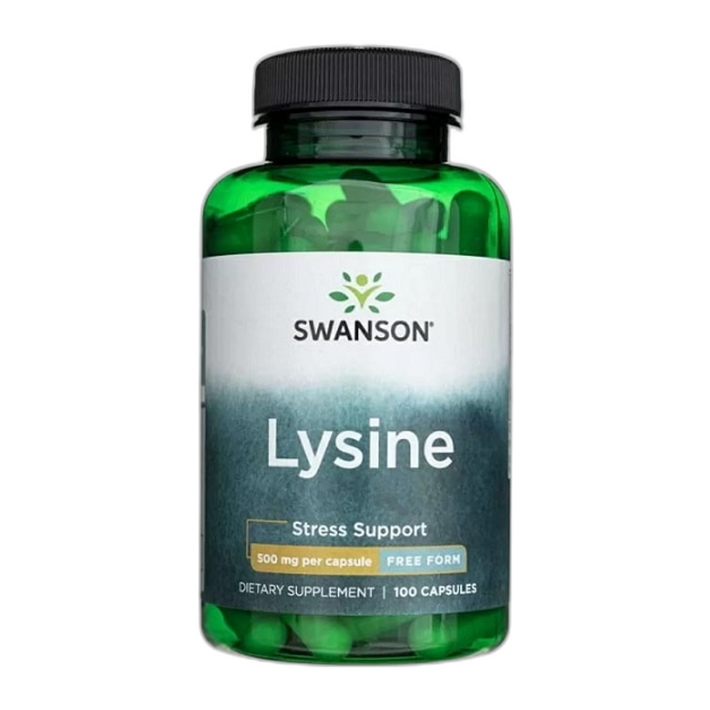 Swanson Lysine, 500mg Free-Form - 100 caps
