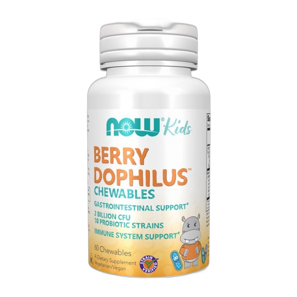 NOW Foods BerryDophilus Kids Chewables - 60 chewables