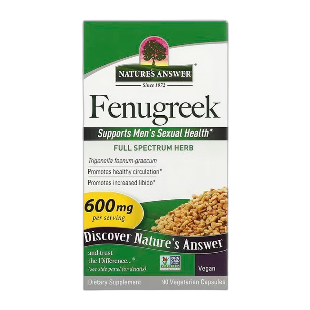 Nature's Answer Fenugreek, 600mg - 90 vcaps