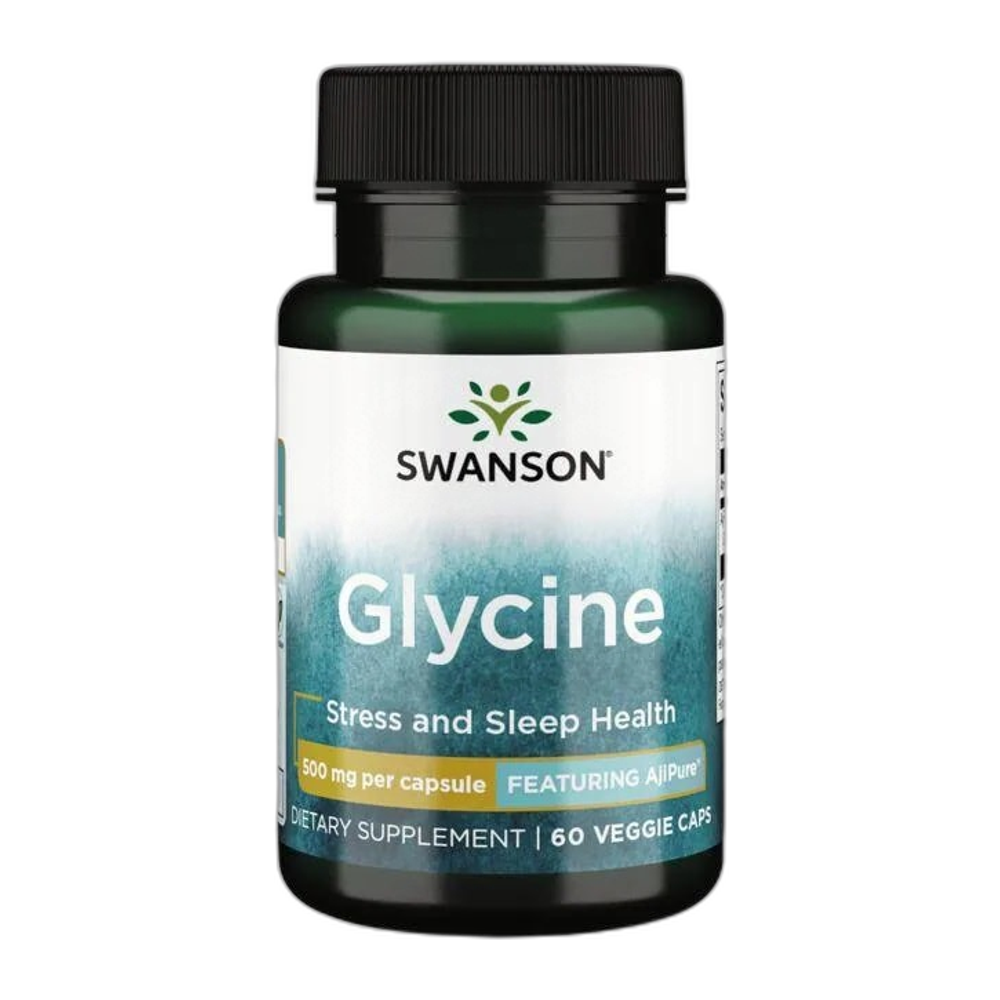Swanson Glycine, 500mg - 60 vcaps