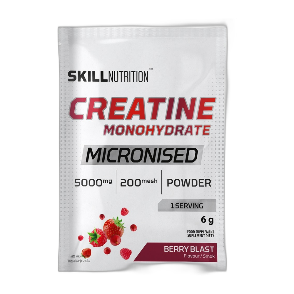 Skill Nutrition Micronised Creatine Monohydrate, Berry Blast - 6g (1 serving)