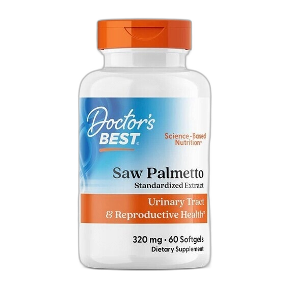 Doctor's Best Saw Palmetto Standardized Extract, 320mg - 60 softgels