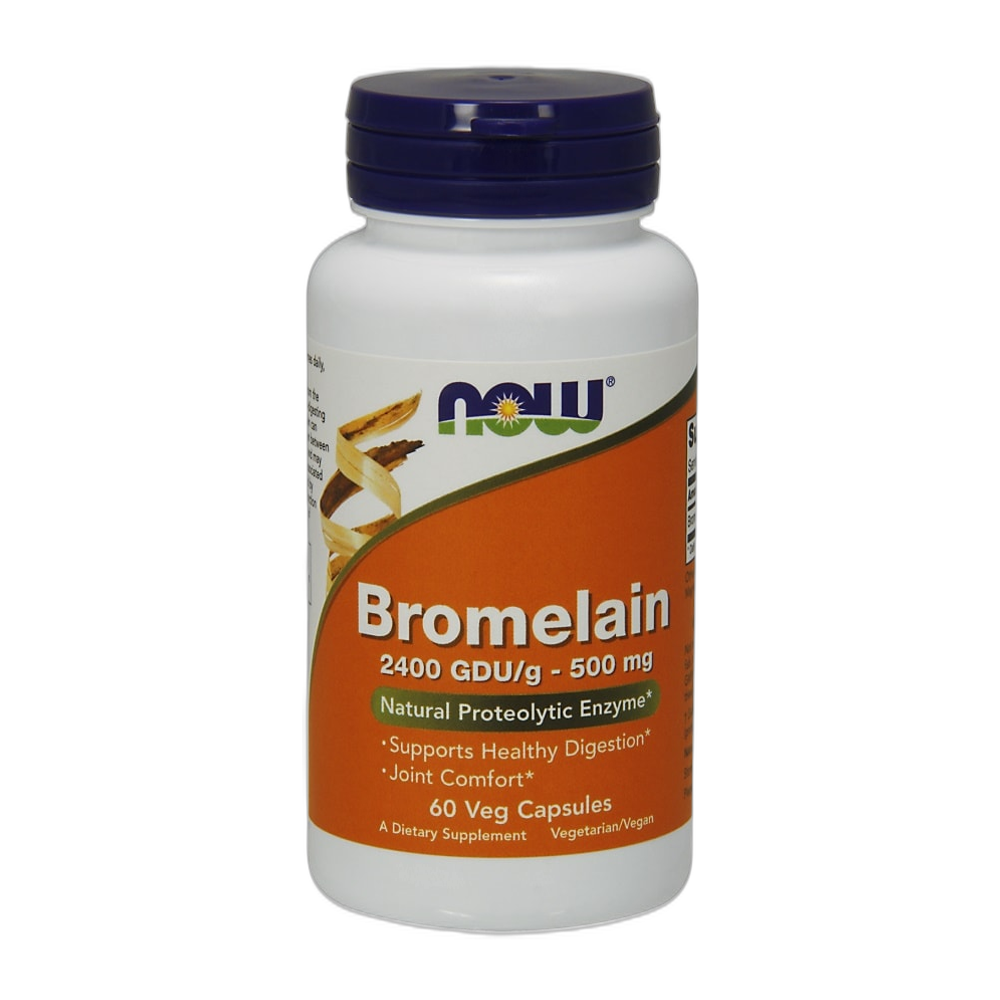 NOW Foods Bromelain, 500mg - 60 vcaps