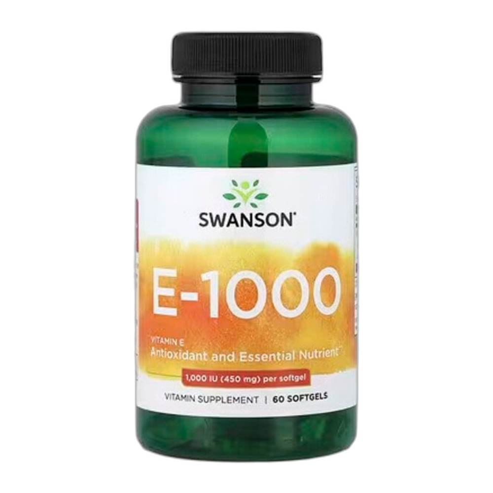 Swanson E-1000 Vitamin E - 100 softgels