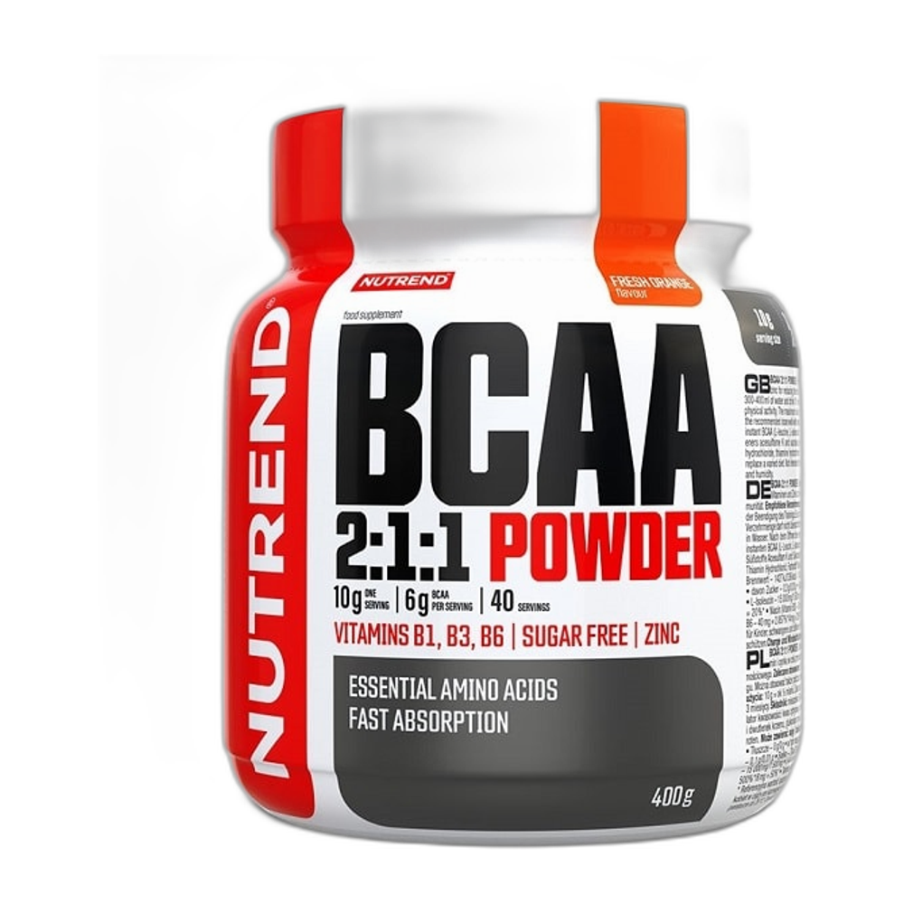 Nutrend BCAA 2:1:1 Powder, Fresh Orange - 400g