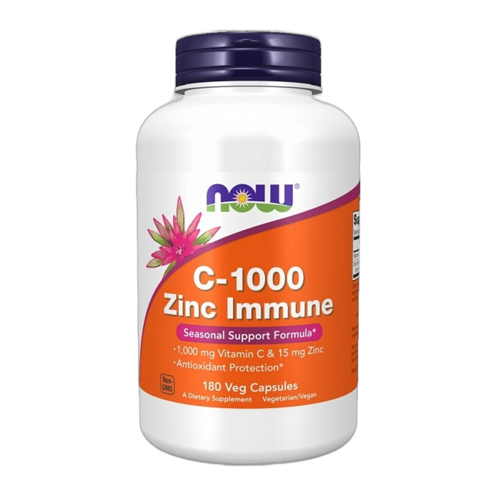 NOW Foods C-1000 Zinc Immune - 180 vcaps