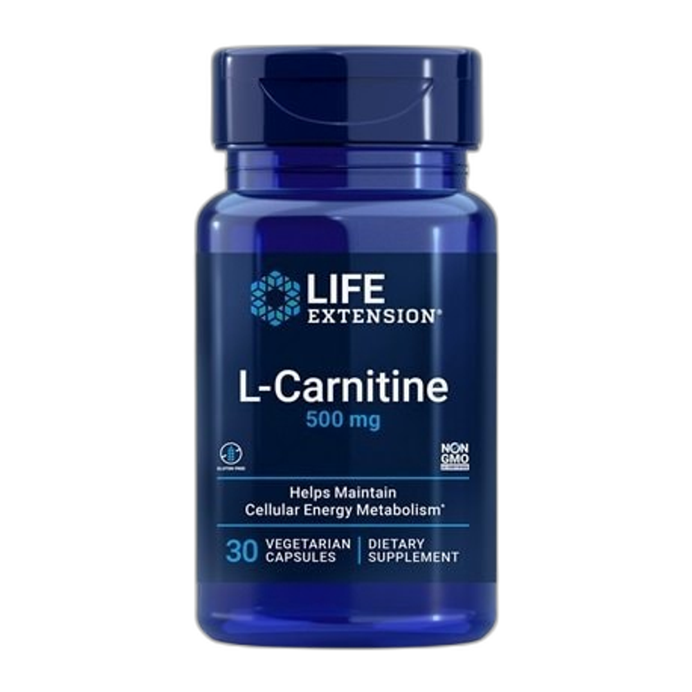 Life Extension L-Carnitine, 500mg - 30 vcaps