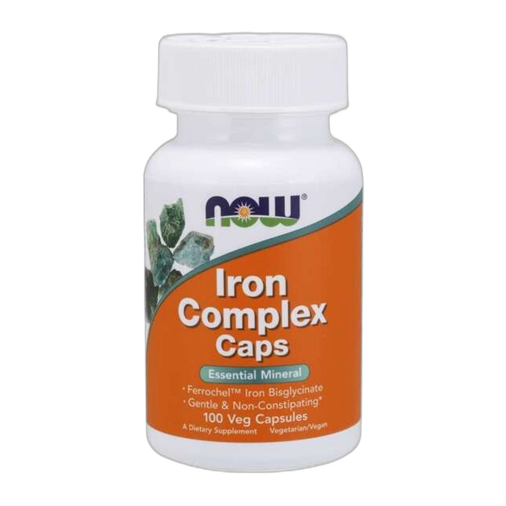 NOW Foods Iron Complex Caps - 100 vcaps