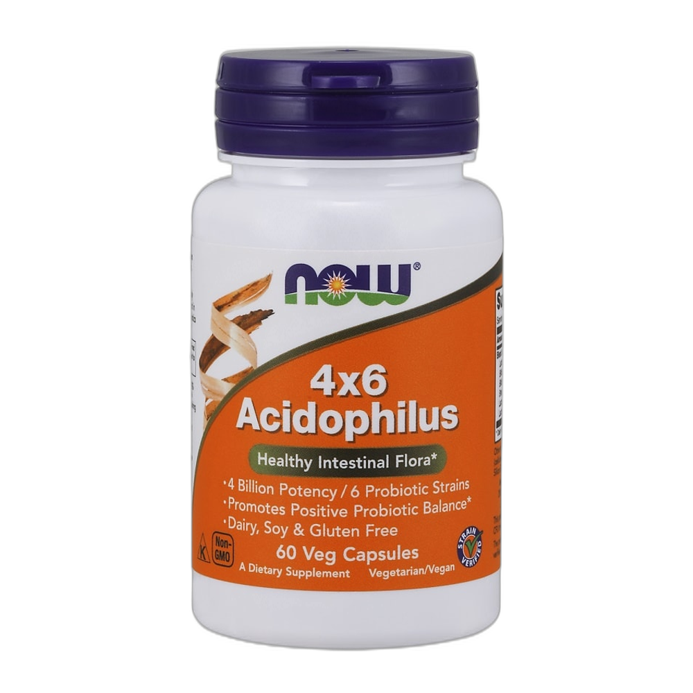 NOW Foods Acidophilus 4X6 - 60 vcaps