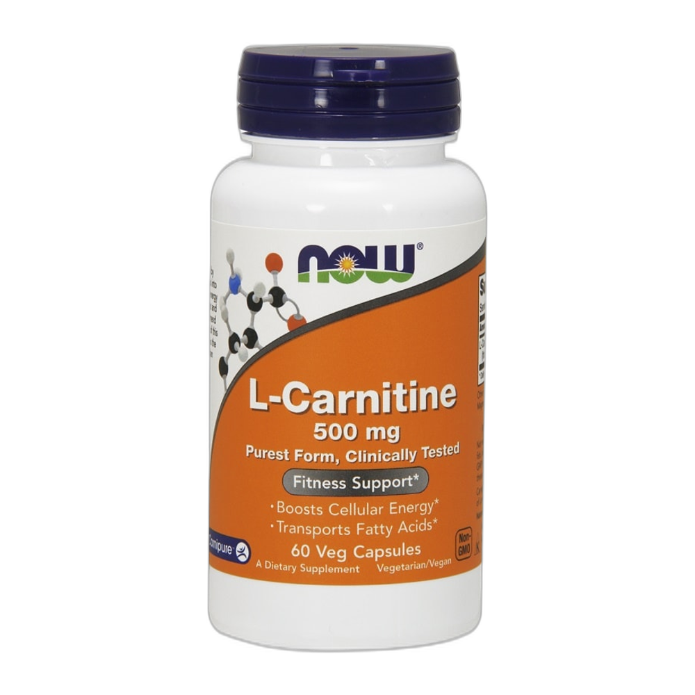 NOW Foods L-Carnitine, 500mg - 60 vcaps