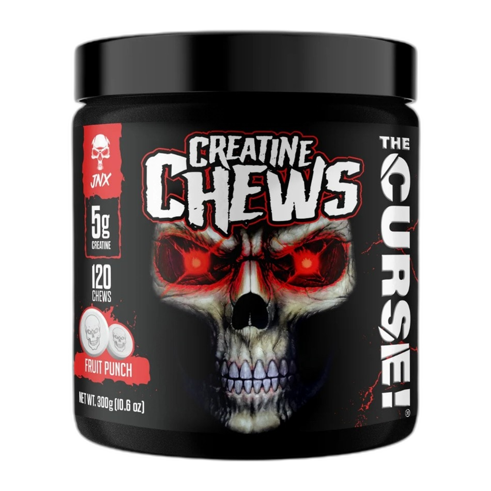 JNX Sports The Curse! Creatine Chews, Fruit Punch - 120 chews