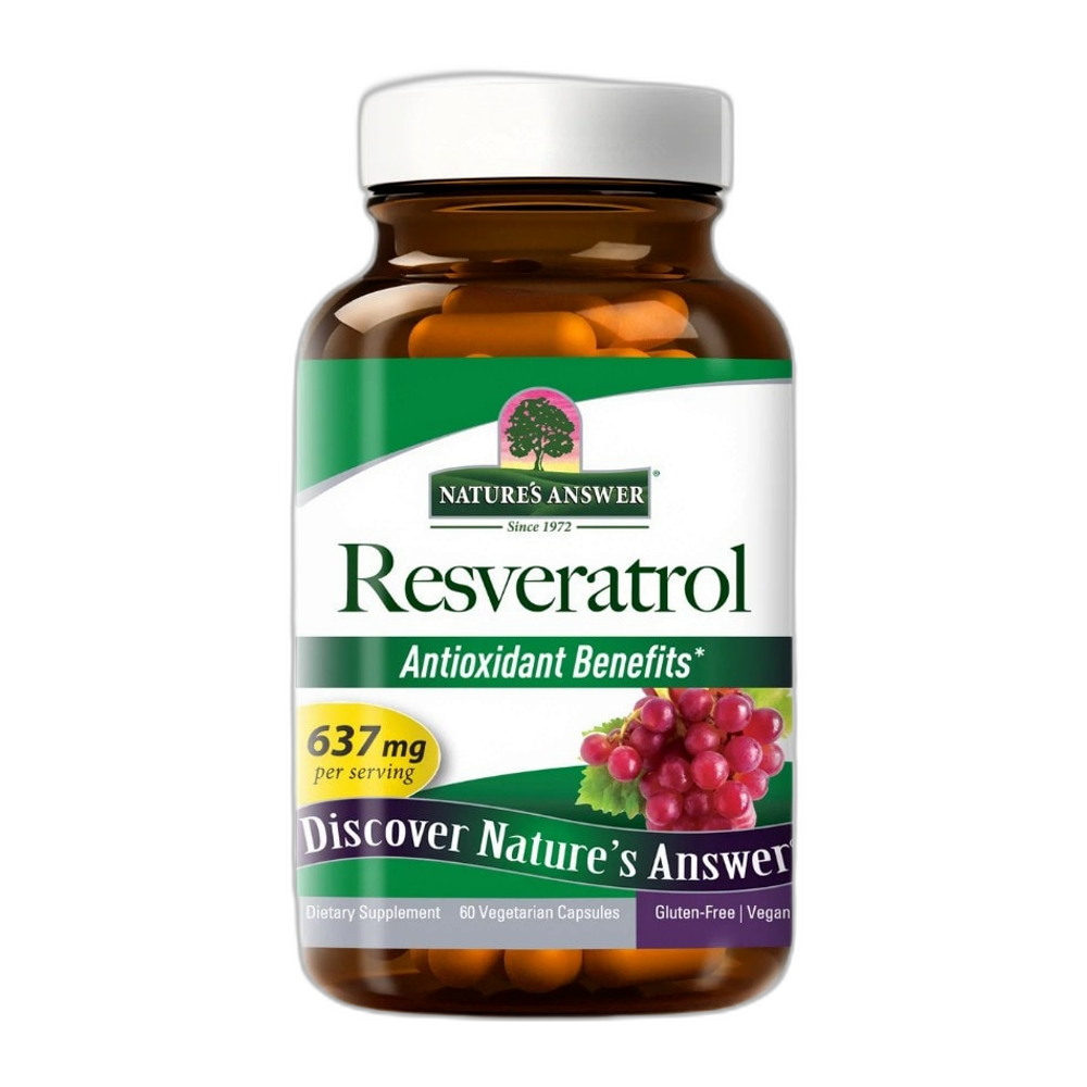 Nature's Answer Resveratrol, 637mg - 60 vcaps