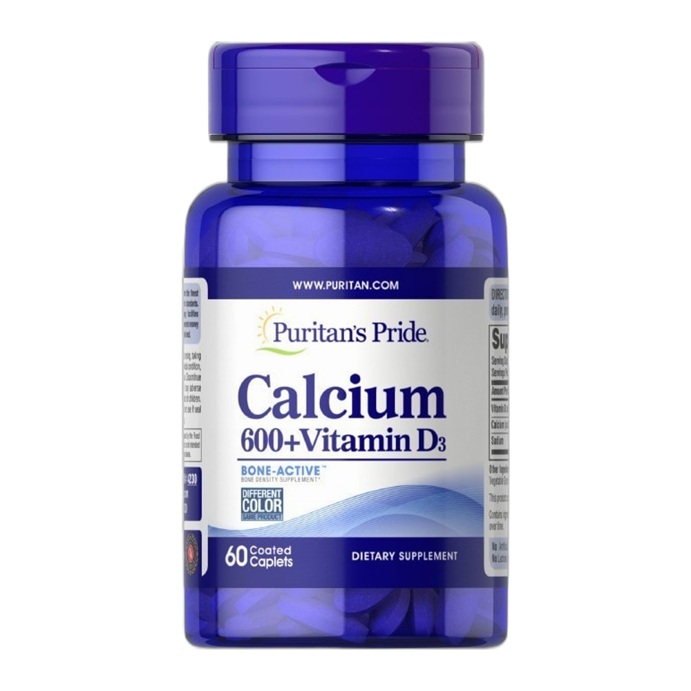 Puritan's Pride Calcium + Vitamin D3 - 60 caplets
