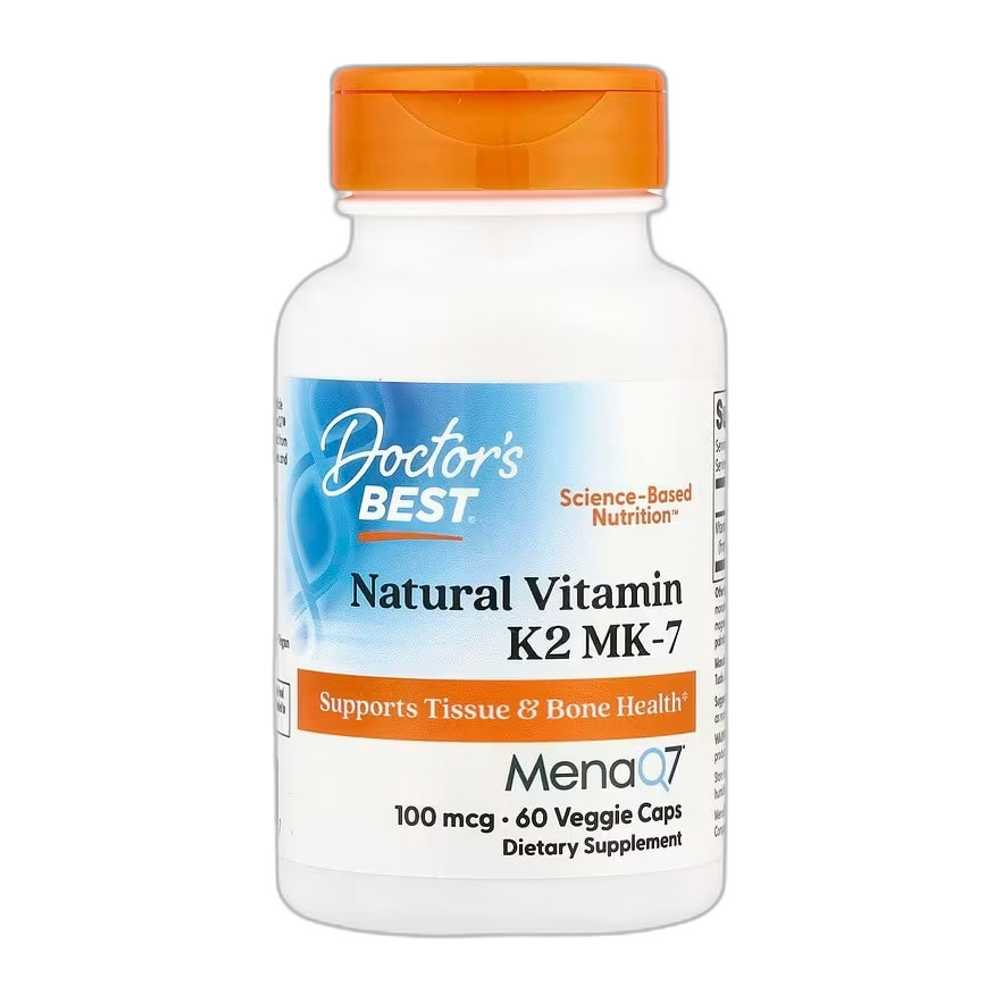 Doctor's Best Natural Vitamin K2 MK7 with MenaQ7, 100mcg - 60 vcaps