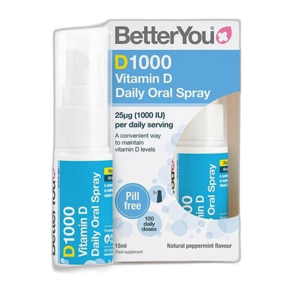 BetterYou D1000 Daily Vitamin D Oral Spray - 15 ml.