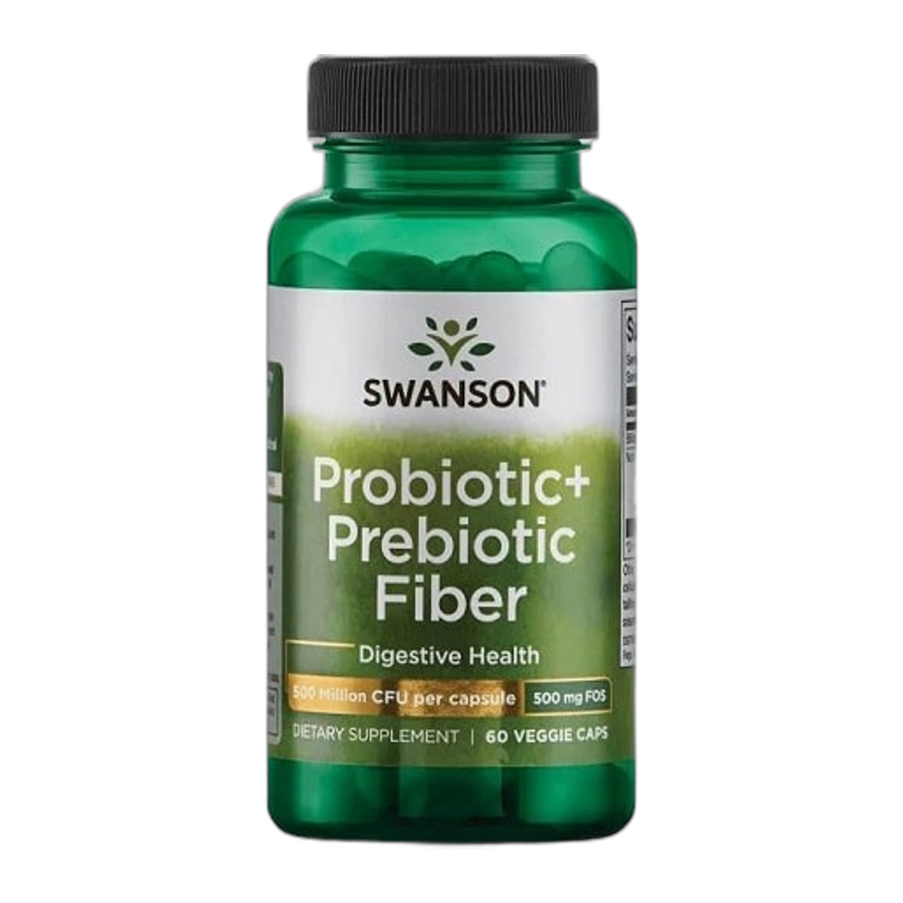 Swanson Probiotic+ Prebiotic Fiber - 60 vcaps