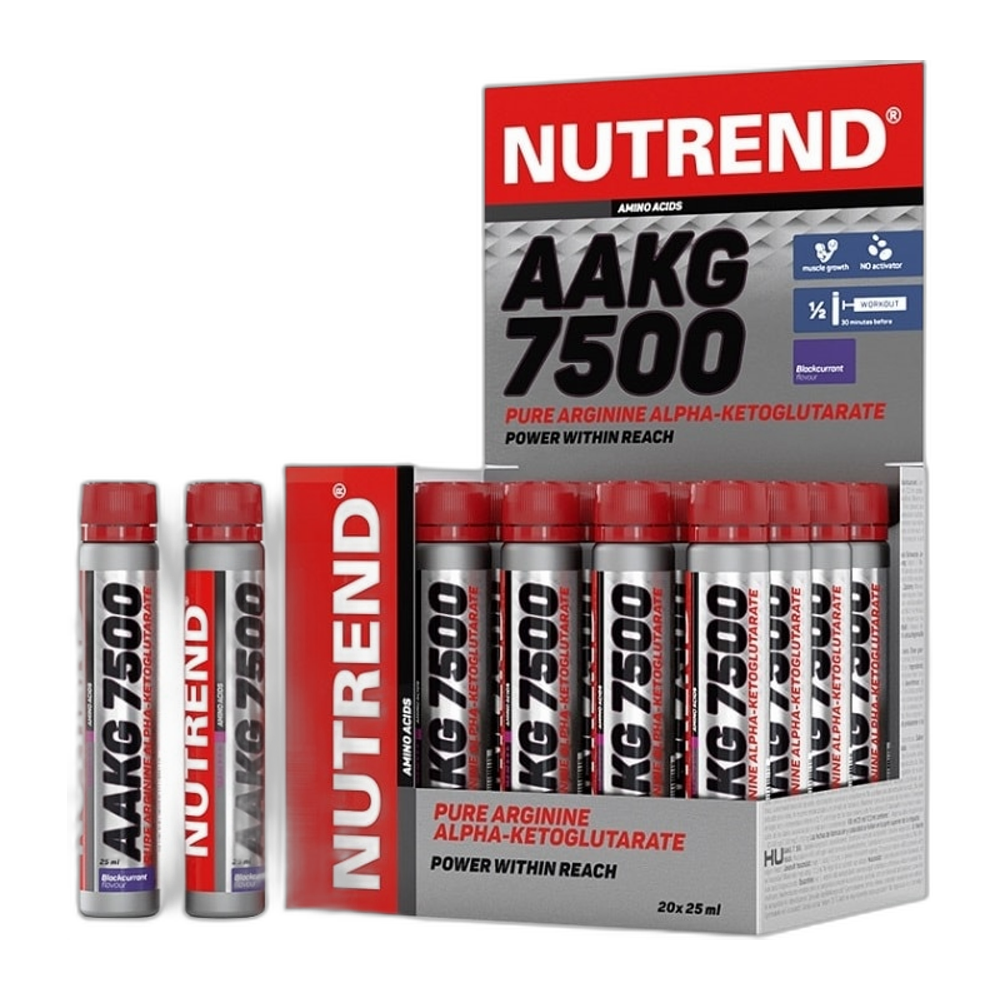 Nutrend AAKG 7500, Blackcurrant - 20 x 25 ml.
