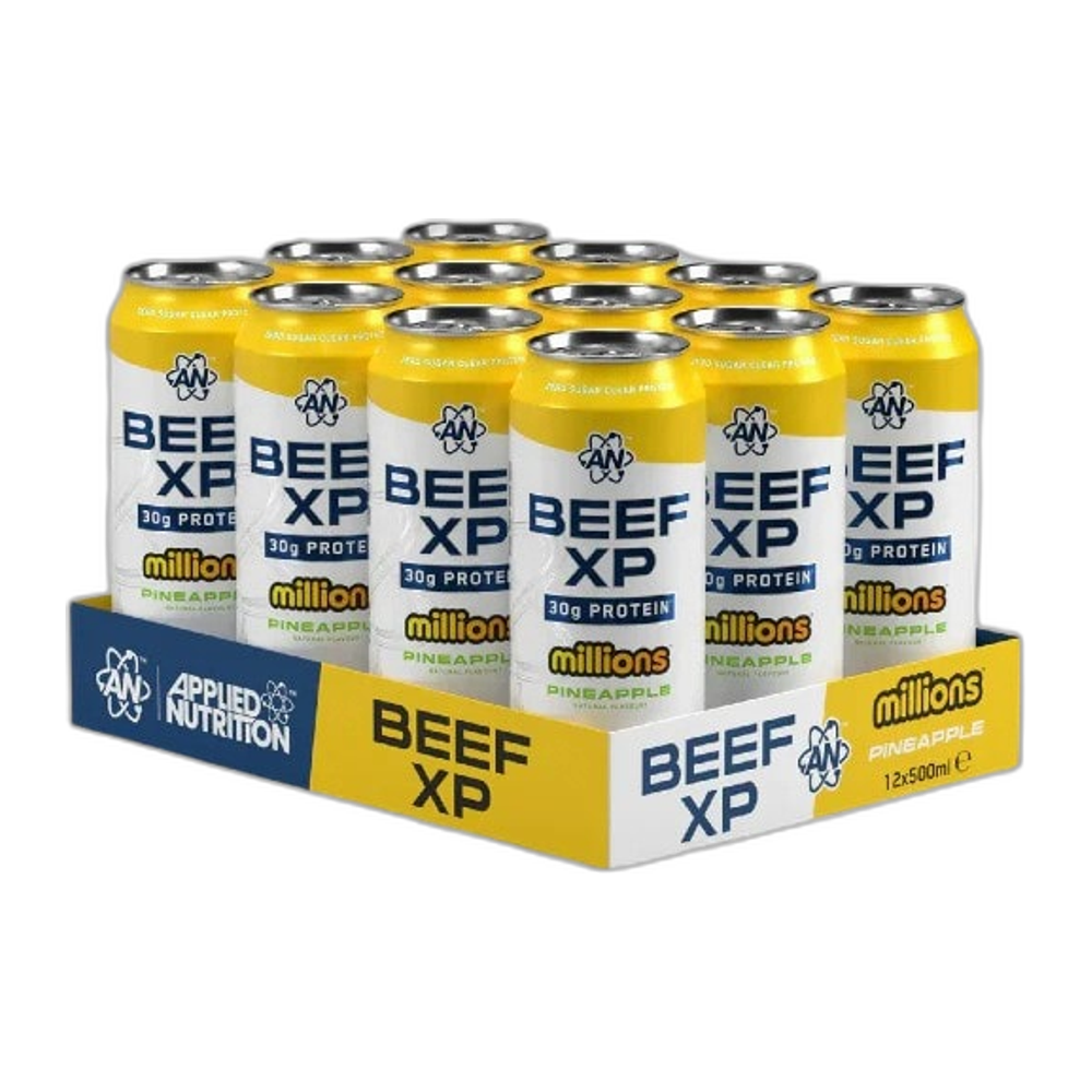 Applied Nutrition Beef XP Cans, Millions Pineapple - 12 x 500 ml.