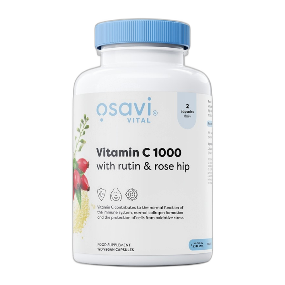 Osavi Vitamin C1000 with Rutin & Rose Hip - 120 vegan caps