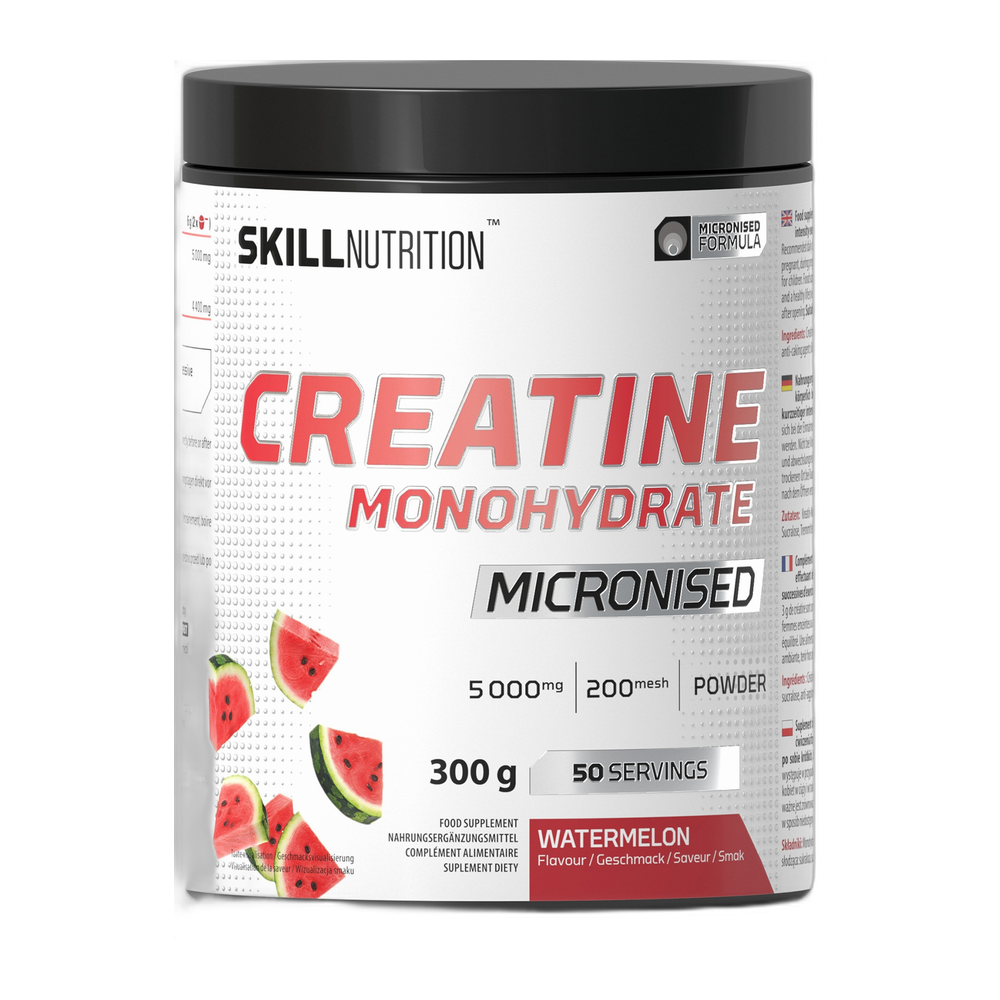 Skill Nutrition Micronised Creatine Monohydrate Flavoured, Watermelon - 300g