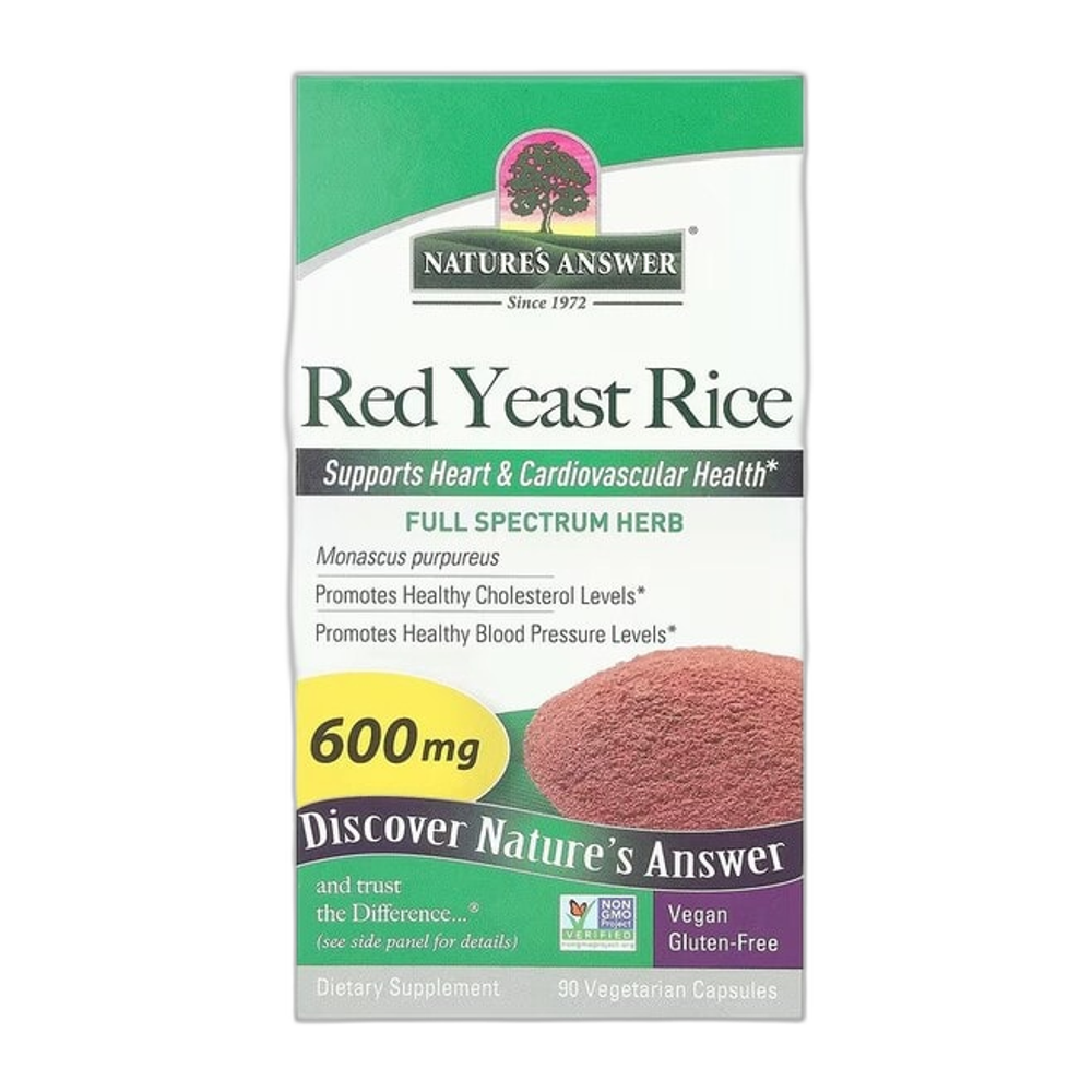Nature's Answer Red Yeast Rice, 600mg - 90 vcaps