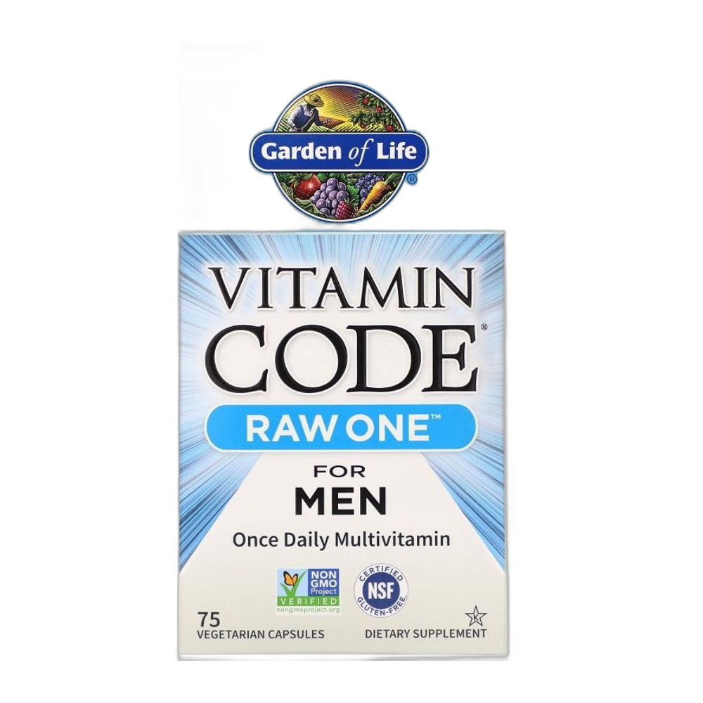 Garden of Life Vitamin Code RAW ONE for Men - 75 vcaps