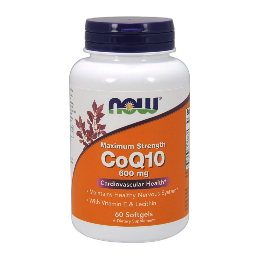 NOW Foods CoQ10 with Lecithin & Vitamin E, 600mg - 60 softgels