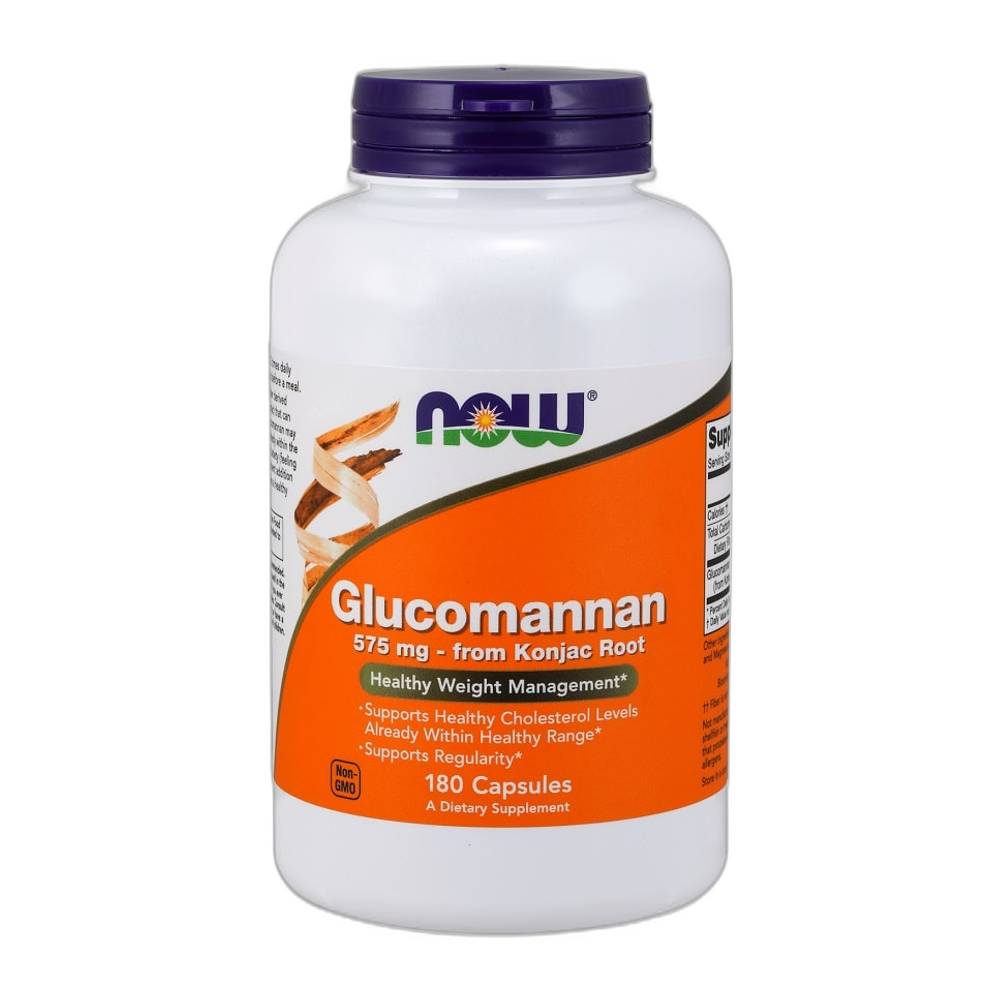 NOW Foods Glucomannan from Konjac Root, 575mg - 180 caps