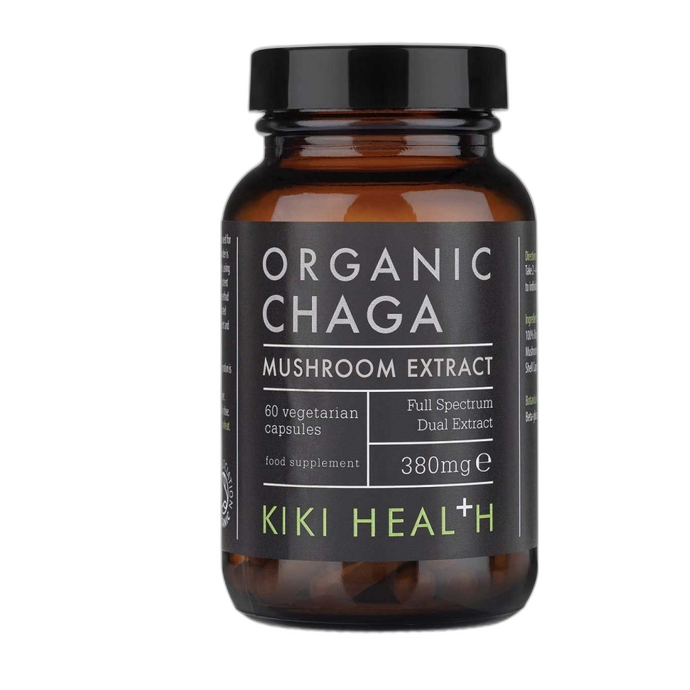KIKI Health Chaga Extract, 380mg - 60 vcaps