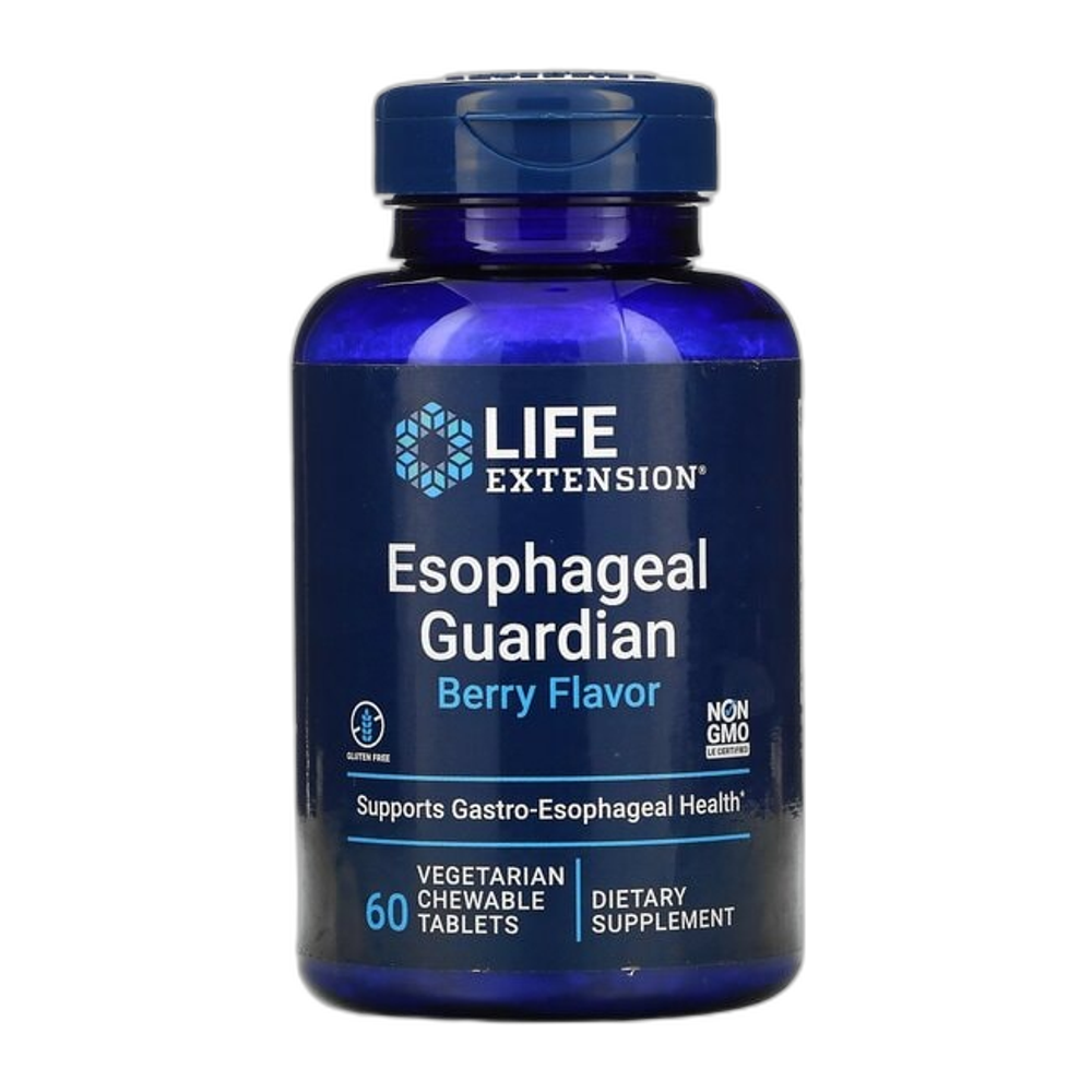 Life Extension Esophageal Guardian, Berry Flavor - 60 vegetarian chewable tabs