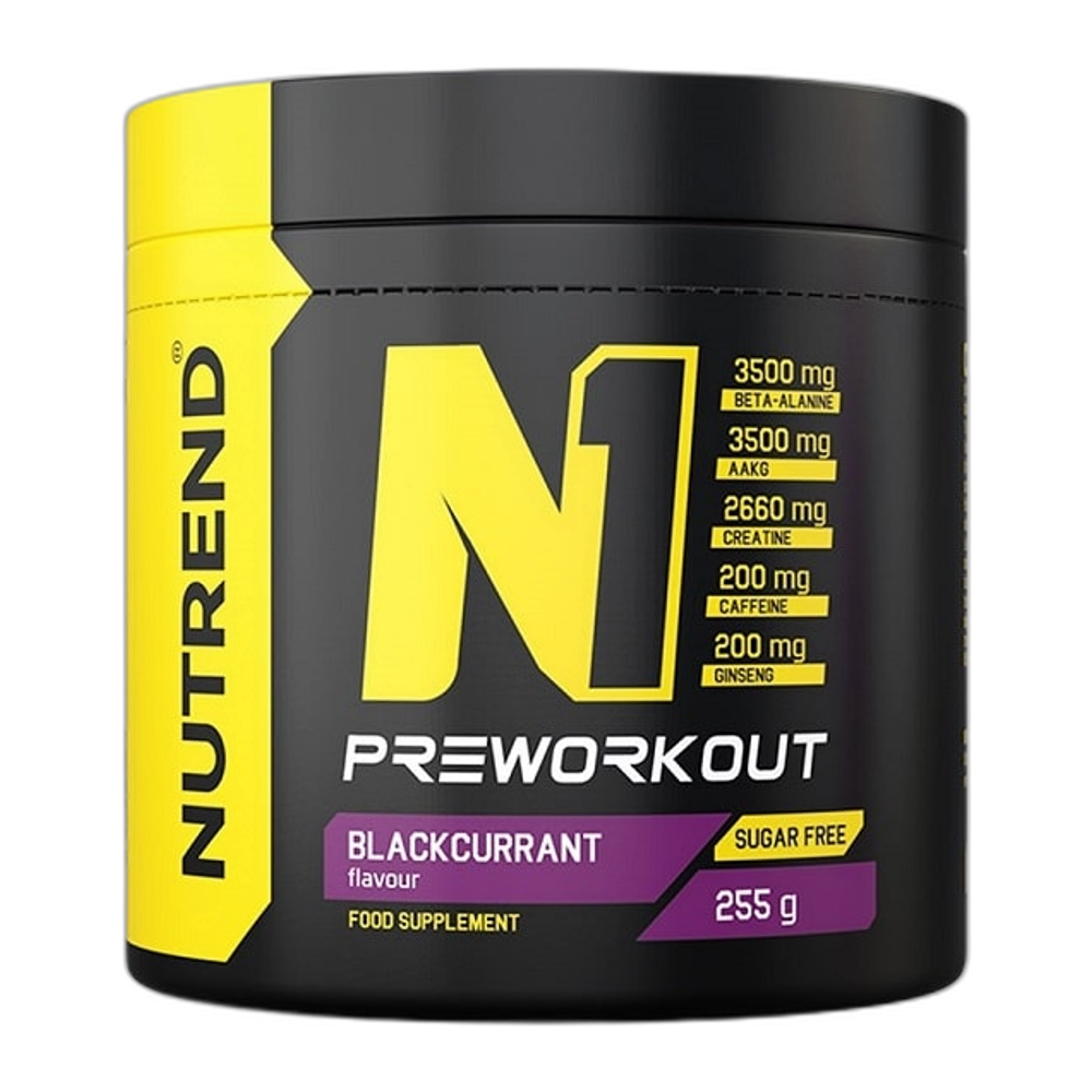 Nutrend N1 Pre-Workout, Blackcurrant - 255g